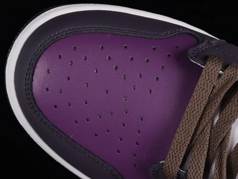 All categories Air Jordan Jordan series basketball shoes Air Jordan 1 Low Z version Air Jordan 1 Low Golf "Purple Smoke" AJ1 Joe 1 new golf version smoke white and purple DZ9787-155